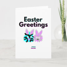 Bunny Fuzzies Vertical Standard Grußkarte