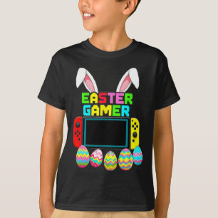 Bunny Gaming Controller Gamer Jungen Lustiger Vide T-Shirt