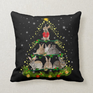 Bunny Gift | Weihnachtsbaumleuchte des Kaninchens Kissen