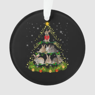 Bunny Gift   Weihnachtsbaumleuchte des Kaninchens Ornament