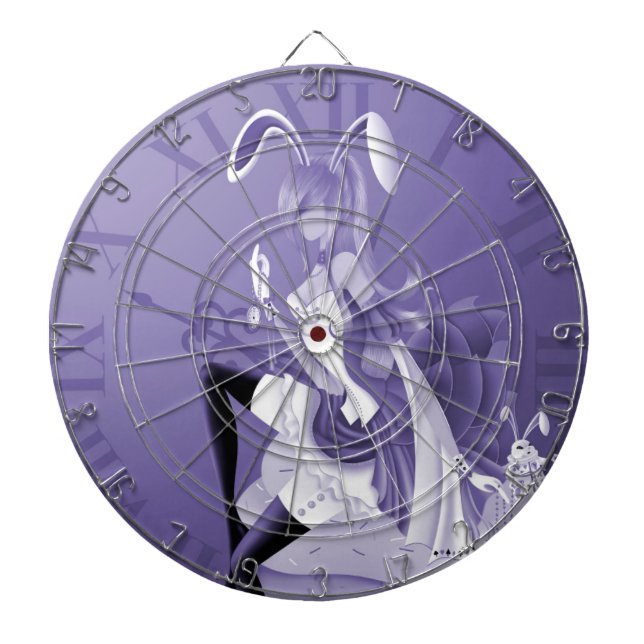 Bunny Girl auf Cupcake Dartboard Dartscheibe (vorne)