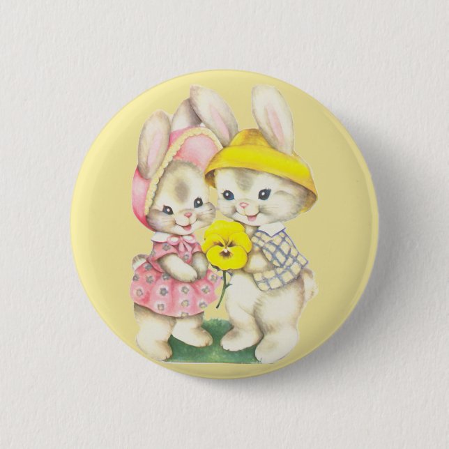 Bunny Girl+Boy Button (Vorderseite)
