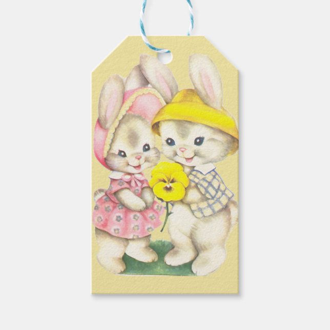Bunny Girl+Boy Geschenkanhänger (Vorderseite)
