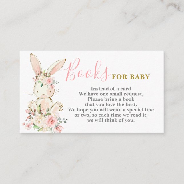 Bunny Girl Bringen Sie eine Book Card Begleitkarte (Vorderseite)