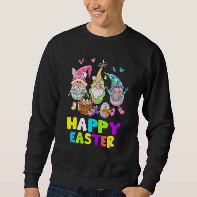 Bunny Gnome Happy Ostertag Kleinkinder Boys Girls  Sweatshirt (Vorderseite)