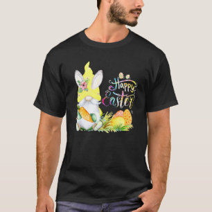 Bunny Gnome Rabbit Egg Jagen Happy Ostertag Ester T-Shirt