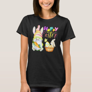 Bunny Gnome Rabbit Eggs Hunting Happy Easter Day F T-Shirt