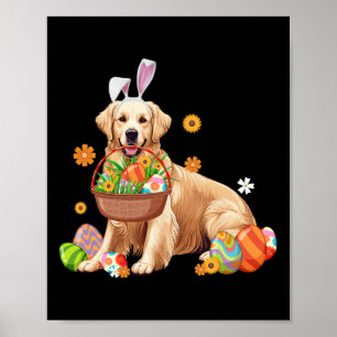 Bunny Golden Retriever Dog Ostereier Bysket Boys Poster