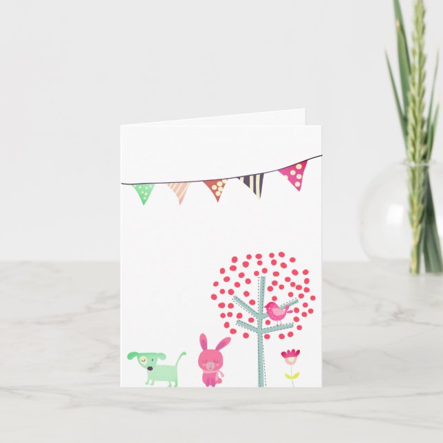 Bunny Happy Oaster Karte (Vorderseite)