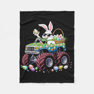 Bunny Happy Ostermonster LKW Liebhaber Kinder Jung Fleecedecke