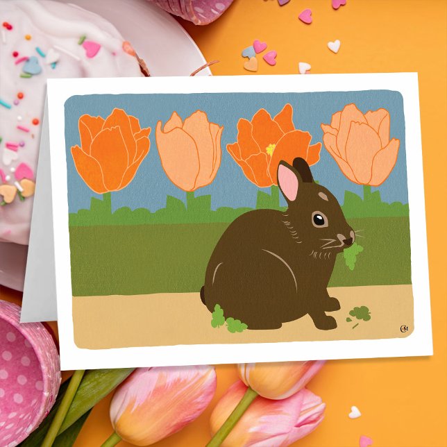 Bunny Happy Spring Card Karte (Von Creator hochgeladen)