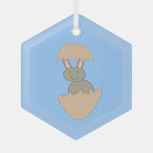Bunny Hatching von Egg Weird Ornament Aus Glas