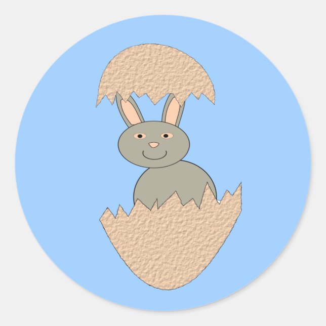 Bunny Hatching von Egg Weird Stickers (Vorderseite)