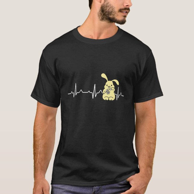 Bunny Hearbeat Rabbit T-Shirt (Vorderseite)