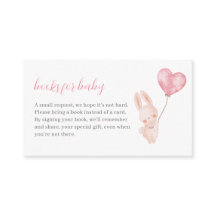 Bunny Hearts Little Valentine Books for Baby Card