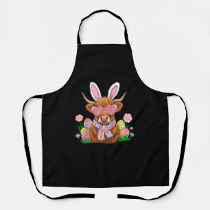 Bunny Highland Kuh Osterfest Bauer Frauen Kinder O Schürze