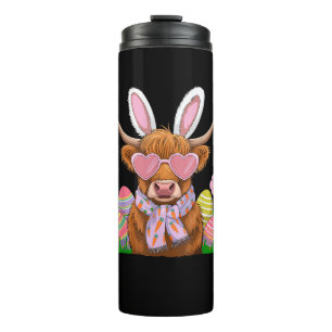 Bunny Highland Kuh Osterfest Bauer Frauen Kinder O Thermosbecher