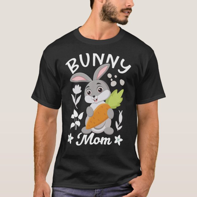 Bunny Holding Carrot Bunny Costume T-Shirt (Vorderseite)