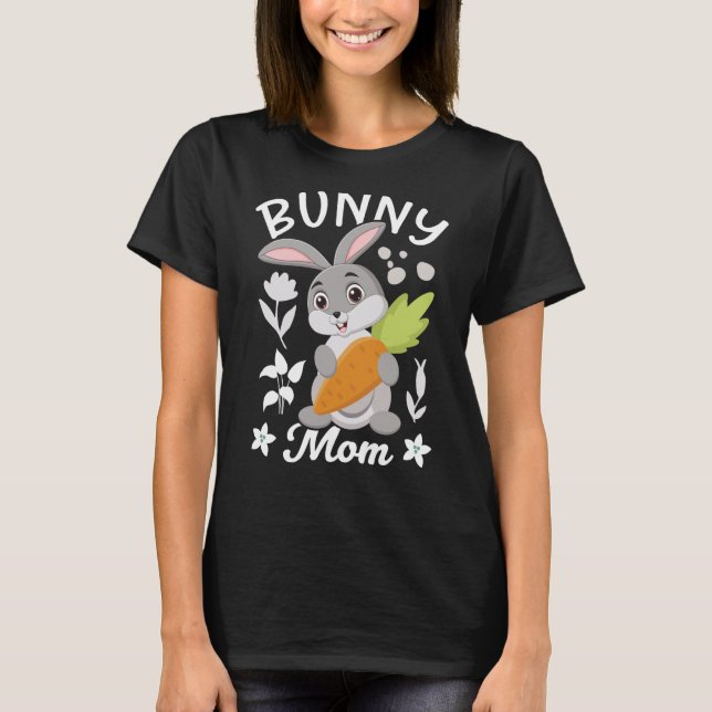 Bunny Holding Carrot Bunny Costume T-Shirt (Vorderseite)