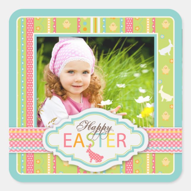 Bunny Hop Foto Sticker S (Vorderseite)