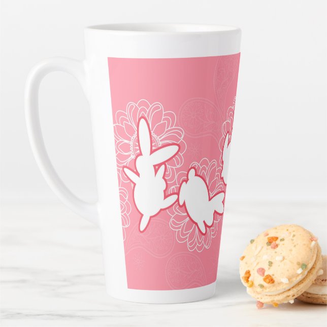 Bunny Hop Fun Latte Tasse (Beispiel)