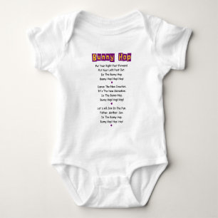 Bunny Hop Lyrics Baby T-Shirt Baby Bodysuit Strampler