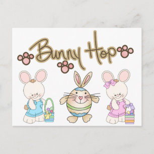 Bunny Hop Osterpostcard Postkarte