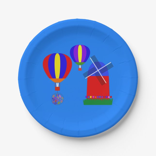 Bunny Hot Air Ballon #1 Paper Teller (Vorderseite)