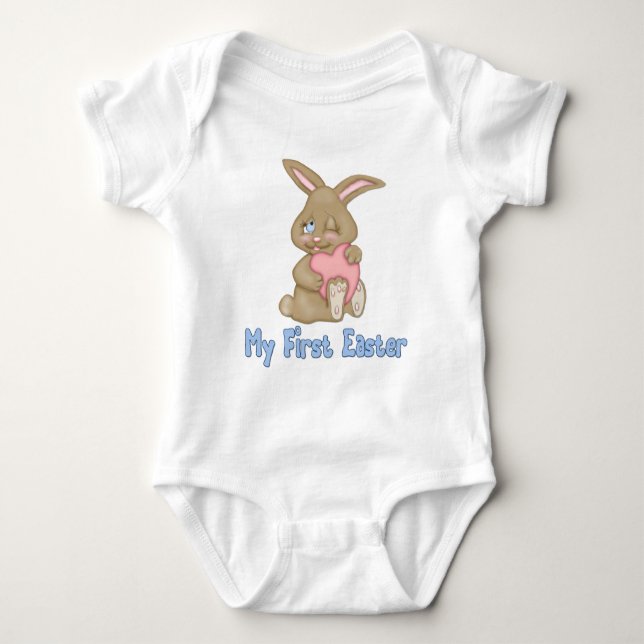 Bunny Hugs - Erste Ostern Baby Strampler (Vorderseite)