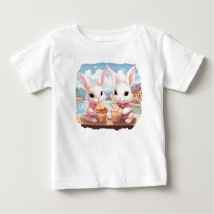 Bunny ice cream baby t-shirt