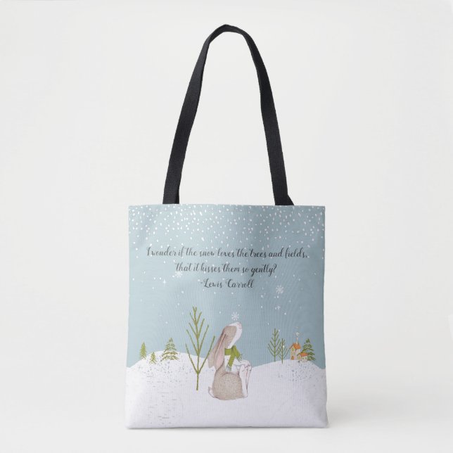 Bunny Ich frage mich, ob der Schnee (Vorderseite)