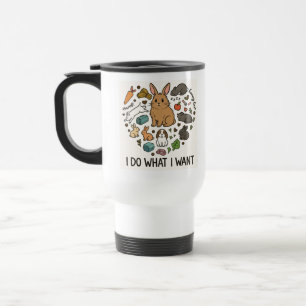 Bunny "Ich mache, was ich will" Tragetasche –Lusti Reisebecher