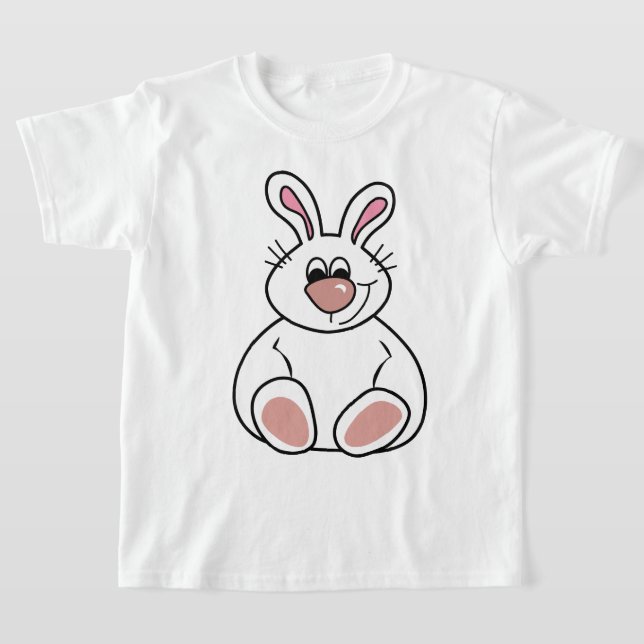 Bunny Illustration T - Shirt für Kinder (Ablage )