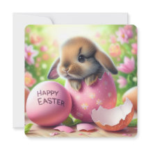 Bunny in Ostereier mit Blume
