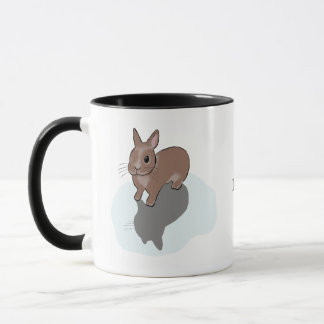 Bunny in puddle  tasse