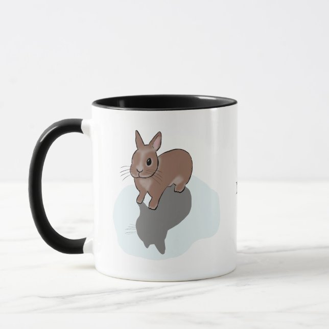 Bunny in puddle  tasse (Links)