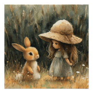 Bunny Joy : Ein bisschen Whimsy Bunny Poster