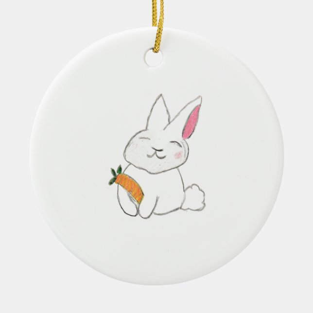 Bunny Keramik Ornament (Vorne)