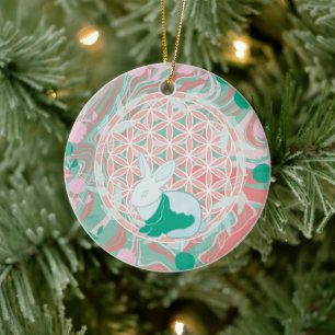 Bunny Keramik Ornament