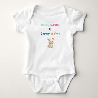Bunny Kisses & Easter Wishes Baby Strampler