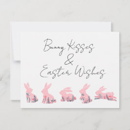 Bunny Kisses & Osterwünschungen Feiertagskarte