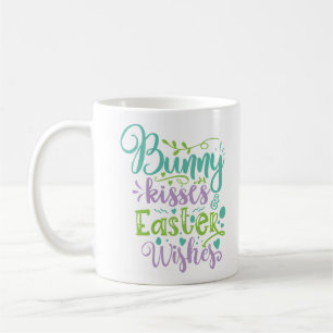 Bunny Kisses und Osterwünsche Kaffeetasse