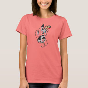 Bunny Kitty Leap T - Shirt