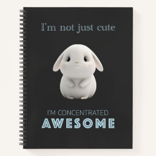 Bunny konzentrierte Phantastische Niedlich Adorabl Notizbuch