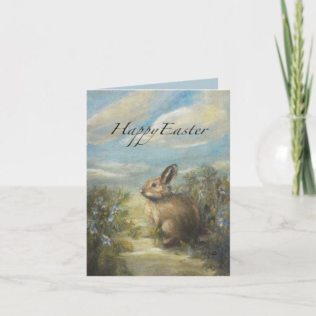 Bunny Lane OSTERN Dankeskarte (Vorderseite)