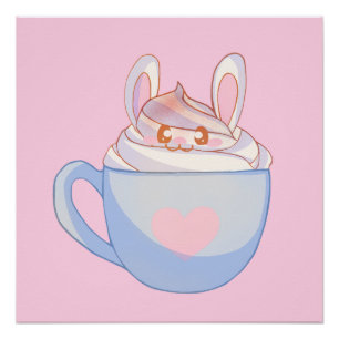 Bunny Latte mit Cinnamon Poster