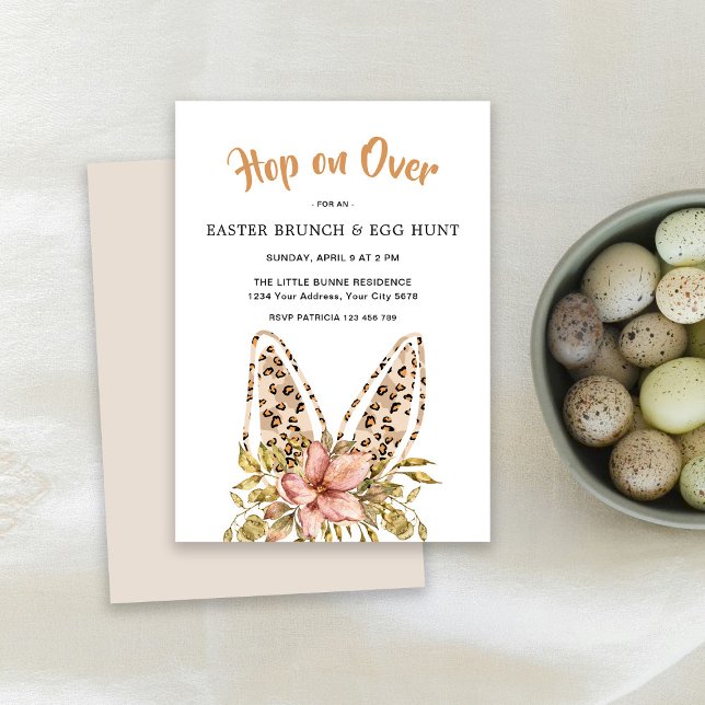 Bunny Leo Ostern Brunch & Egg Hunt Einladung (Von Creator hochgeladen)