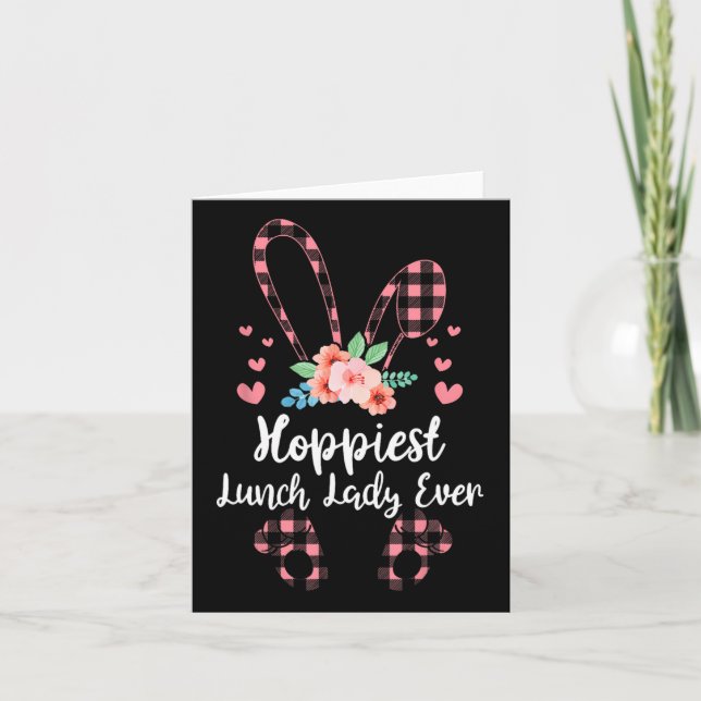 Bunny Leopard Hoppiest Mittagessen Lady Ever Oster Karte (Vorderseite)
