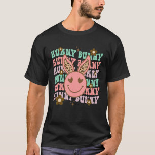 Bunny Leopard Hunny lächelnd Augen Rabbit Happy Ea T-Shirt