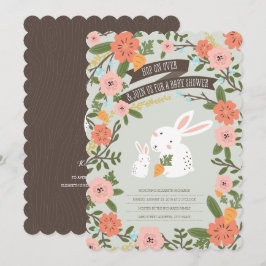 Bunny Liebe Baby Showeinladung Einladung